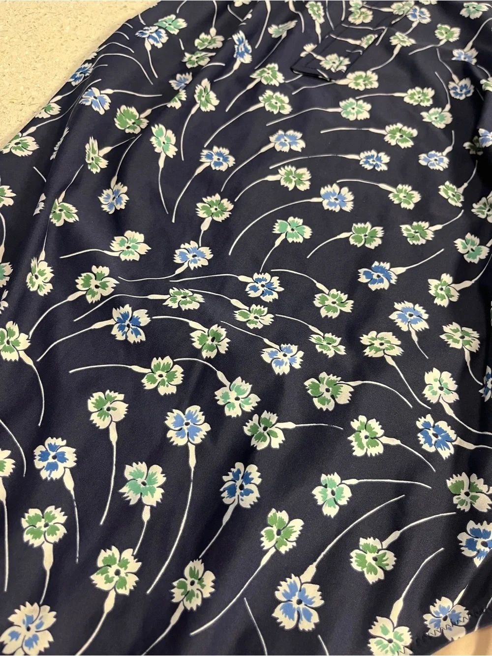 J.Crew Halter Bow One-Piece Swimsuit in Navy Daisy Print Size 12